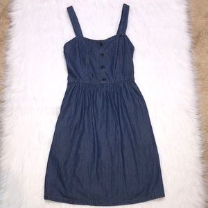 Vans Women’s Dark Chambray Tank Top A-Line Mini Dress